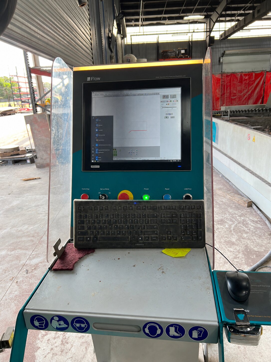 Flow Mach 500 4020 5-Axis CNC Waterjet Cutting System - Image 9