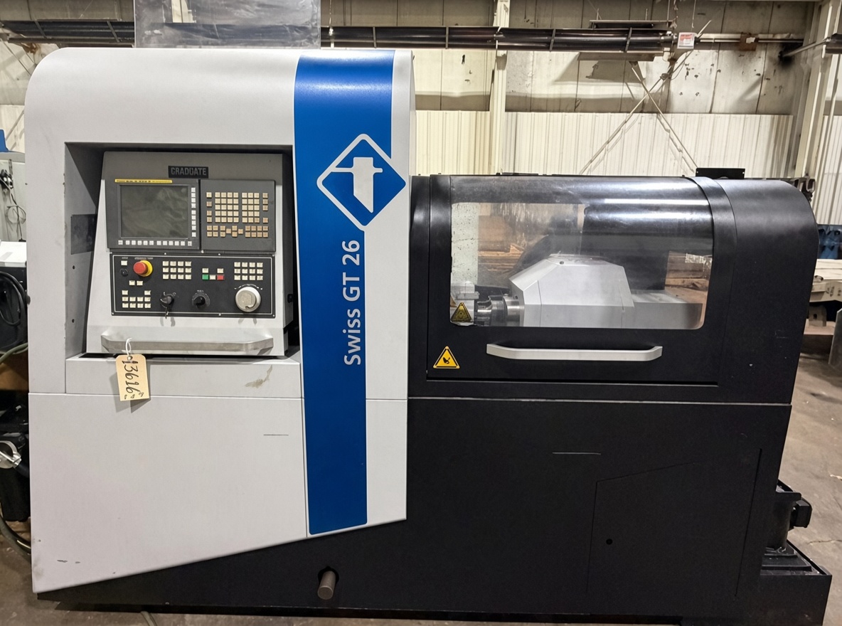 TORNOS GT-26/6 6-AXIS CNC SWISS-TYPE AUTOMATIC SCREW MACHINE
