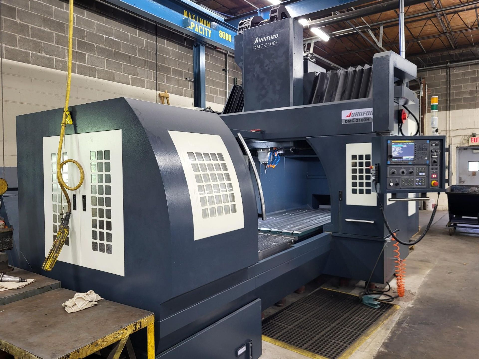2021 JOHNFORD DMC-2100H CNC VMC – FANUC CONTROL, CAT 50, 82.7" X-TRAVEL, 24 ATC