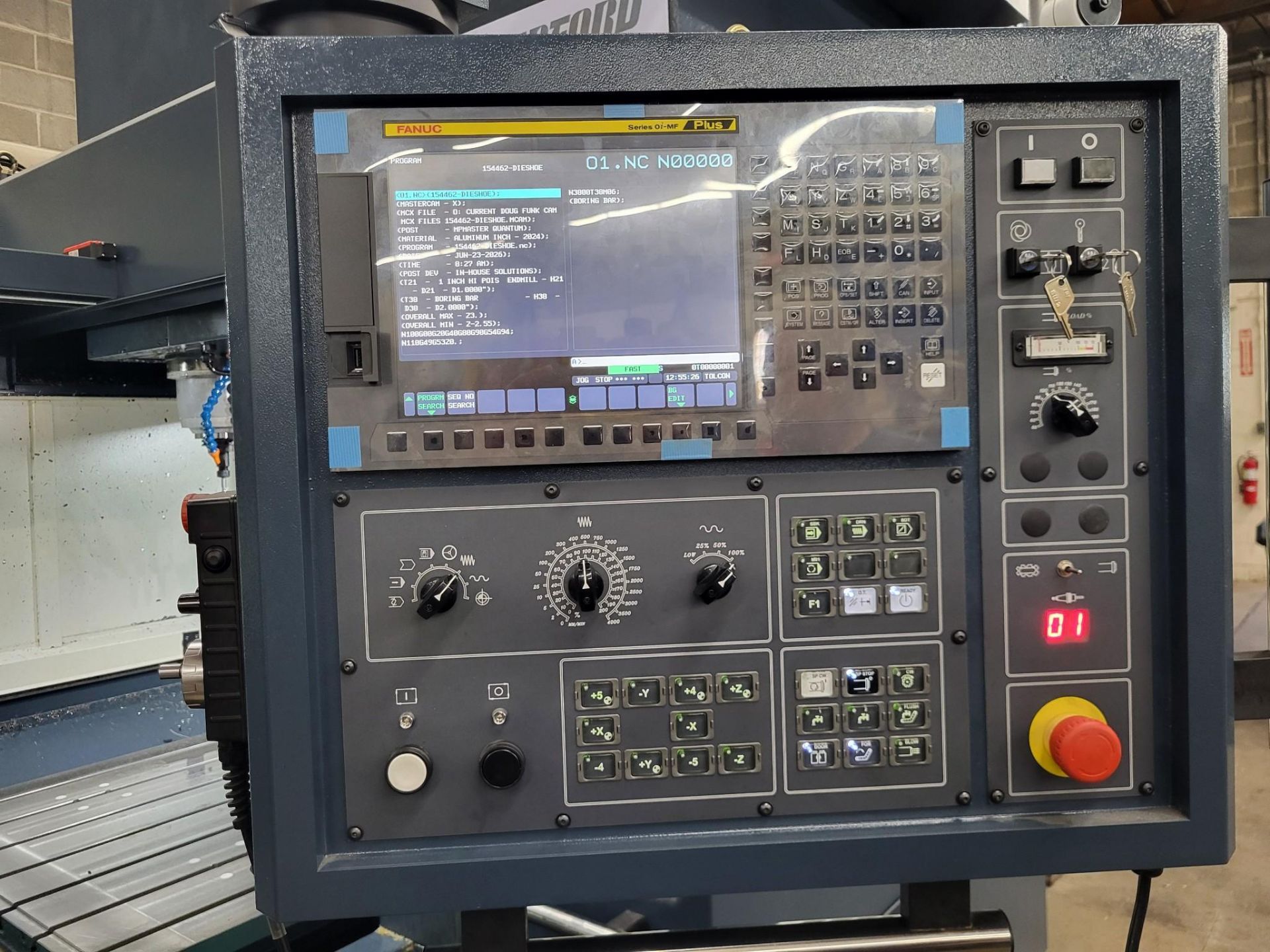 2021 JOHNFORD DMC-2100H CNC VMC – FANUC CONTROL, CAT 50, 82.7" X-TRAVEL, 24 ATC - Image 3