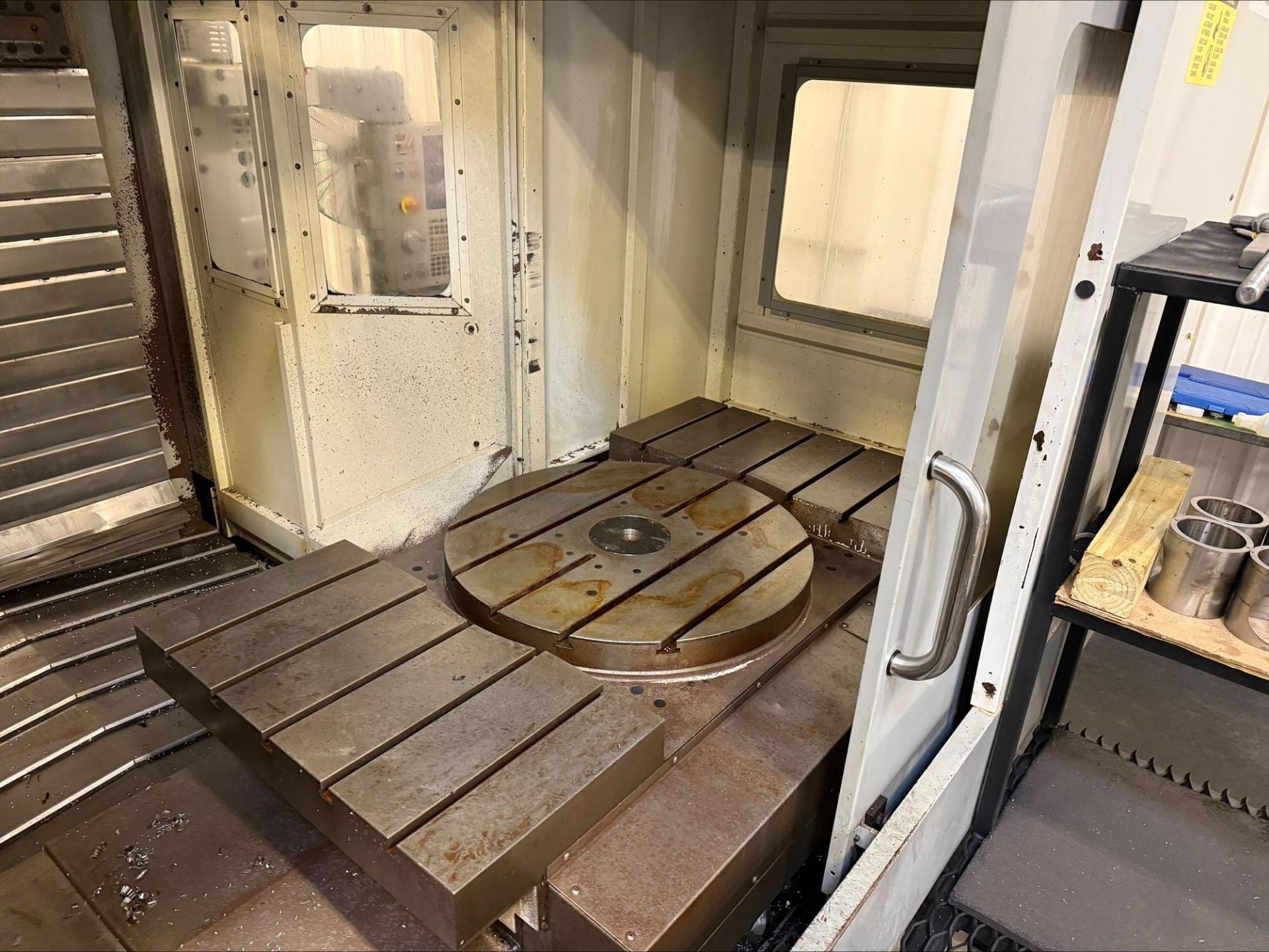 2007 HAAS EC-1600-4X CNC HMC - FULL 4TH-AXIS, CAT 50, TSC, CHIP CONVEYOR - Image 5