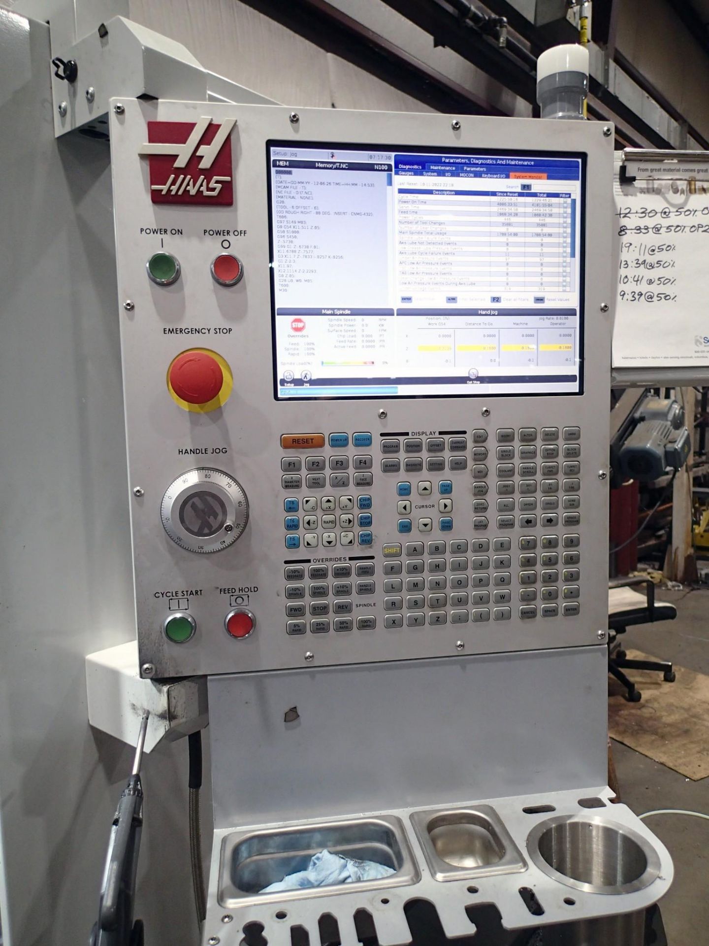 2022 HAAS ST-35 CNC LATHE - PROGRAMMABLE TAILSTOCK, PRESETTER, 12" CHUCK, CONVEYOR - Image 8