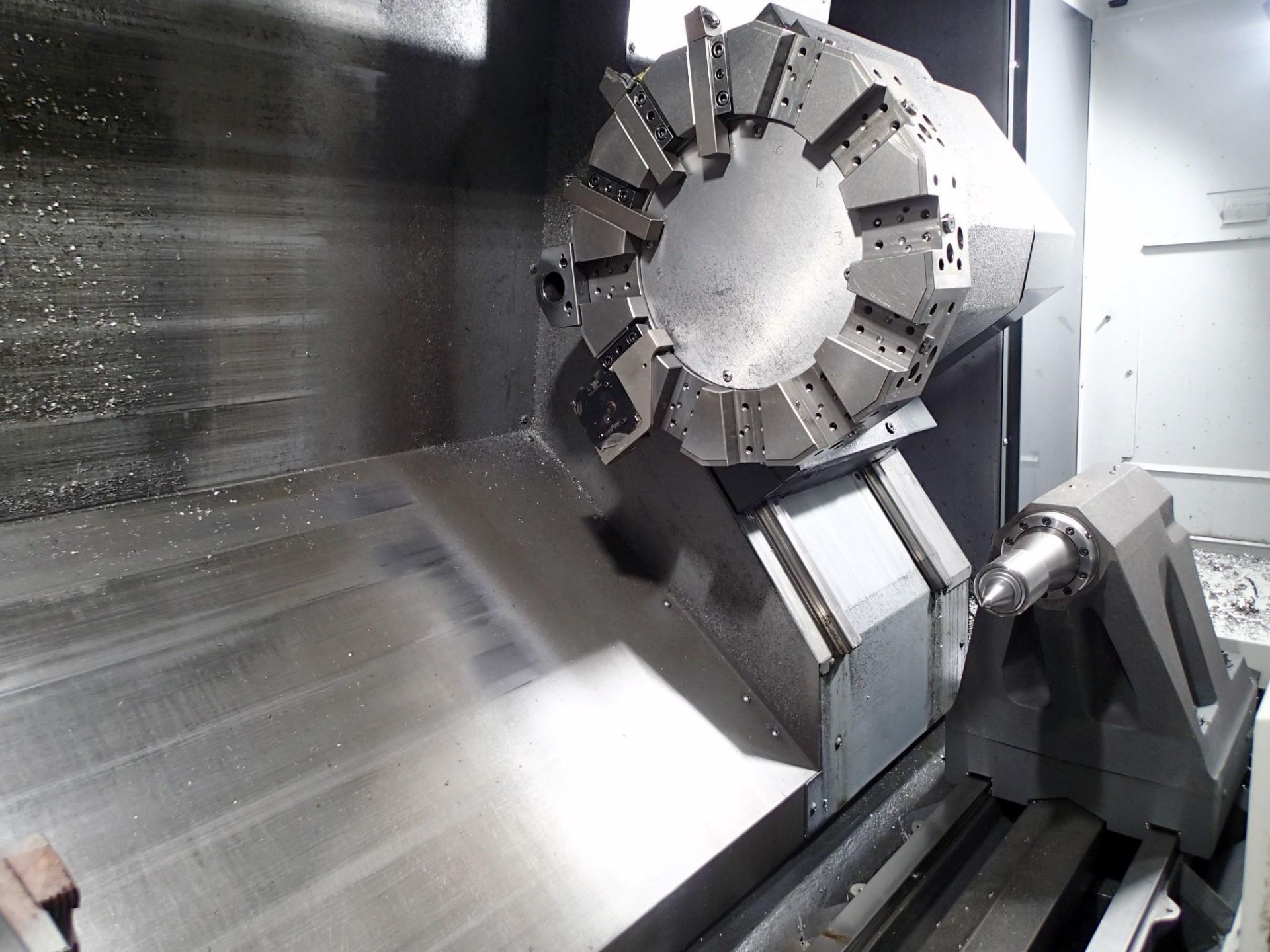 2022 HAAS ST-35 CNC LATHE - PROGRAMMABLE TAILSTOCK, PRESETTER, 12" CHUCK, CONVEYOR - Image 10