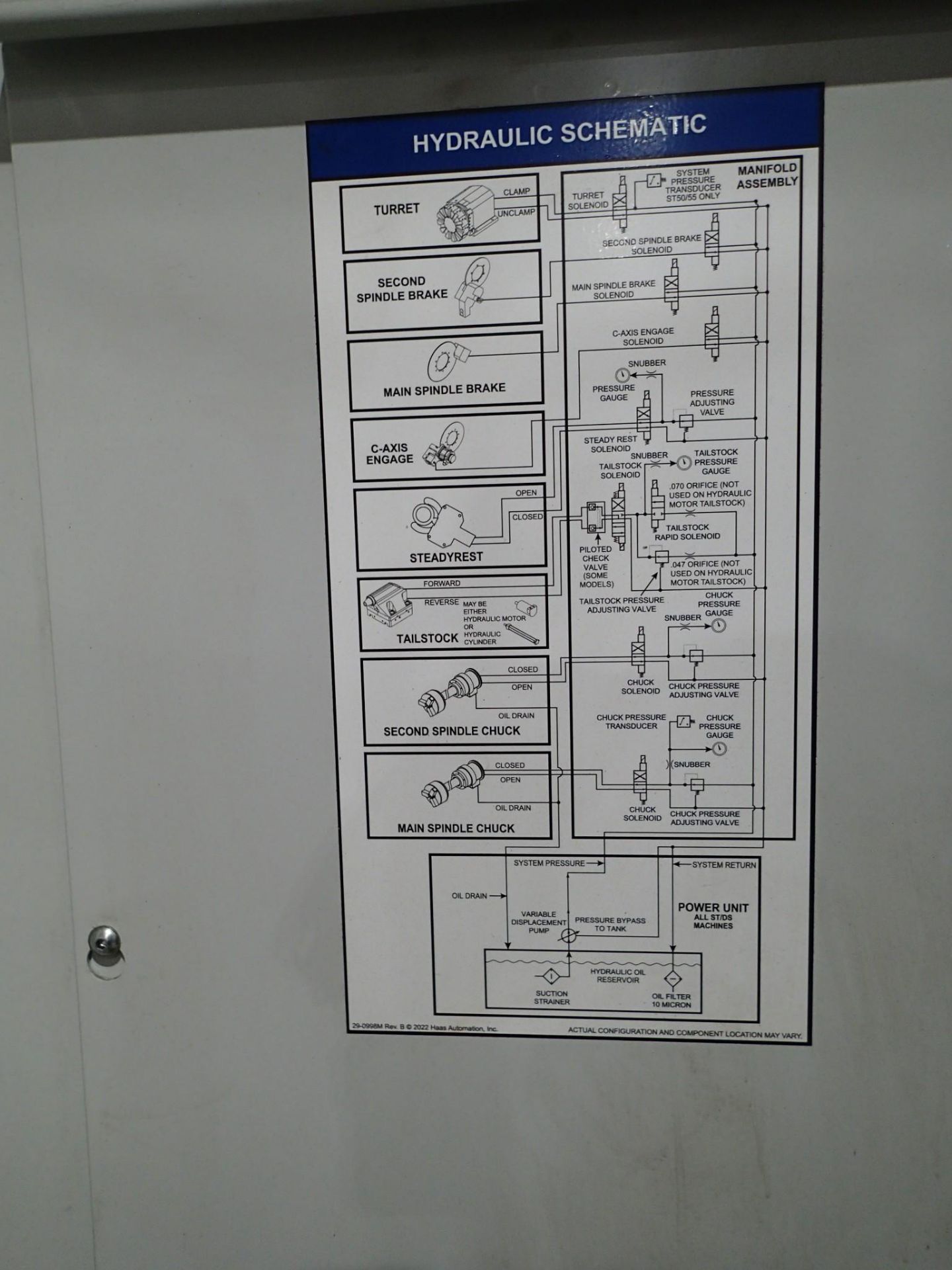 2022 HAAS ST-35 CNC LATHE - PROGRAMMABLE TAILSTOCK, PRESETTER, 12" CHUCK, CONVEYOR - Image 56