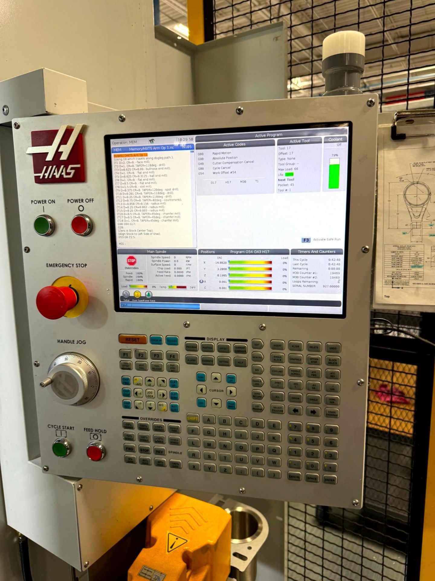 2022 HAAS UMC-750SS UNIVERSAL MACHINING CENTER, FANUC M-20ID ROBOT CELL, CHIP CONVEYOR - Image 5