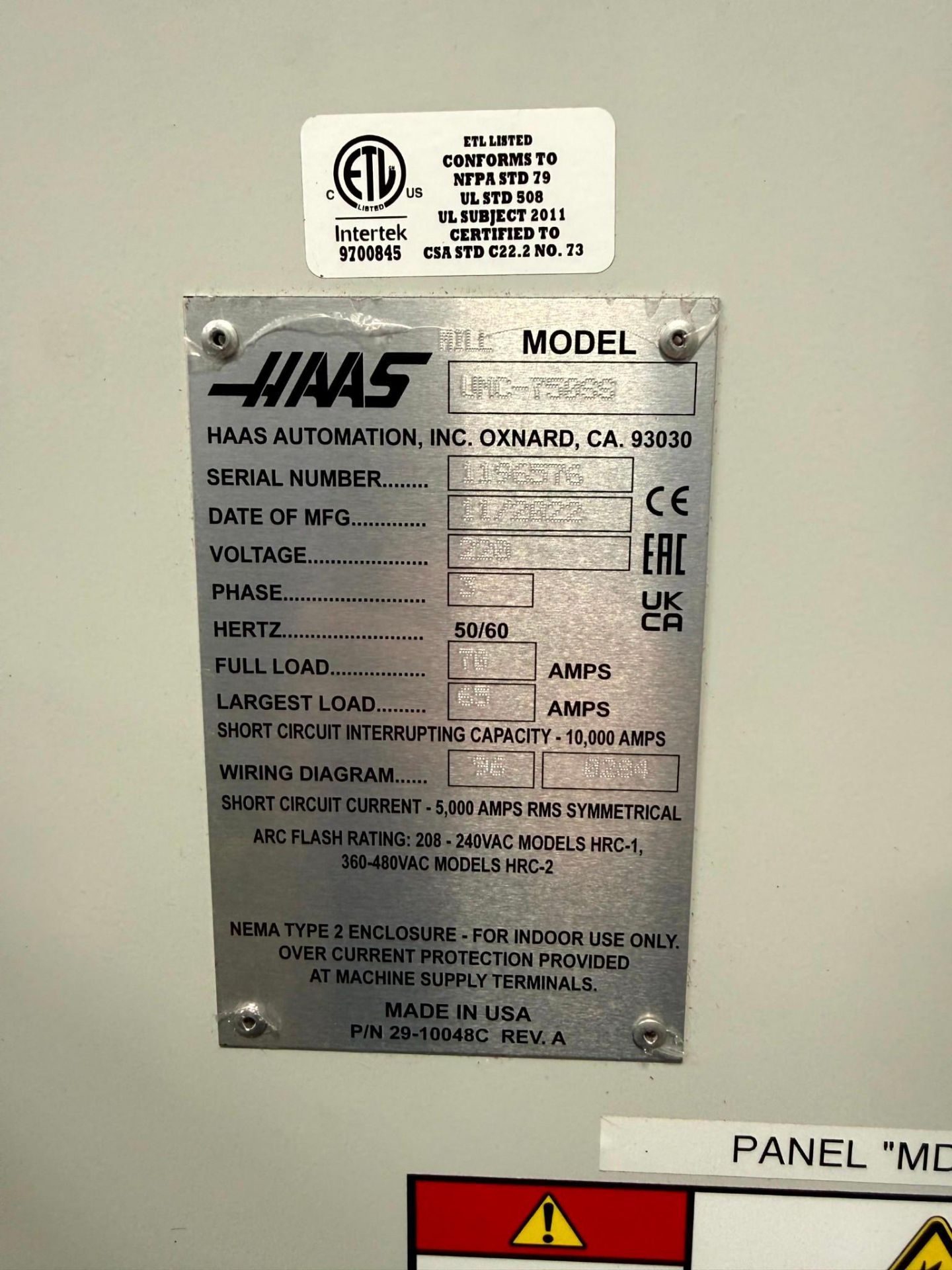 2022 HAAS UMC-750SS UNIVERSAL MACHINING CENTER, FANUC M-20ID ROBOT CELL, CHIP CONVEYOR - Image 15