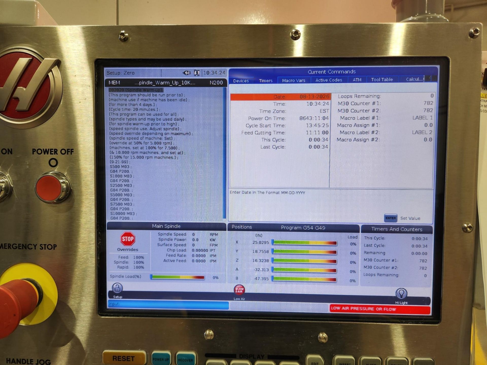 2016 HAAS VF-3 VMC - 40 ATC, WIPS, 30K RPM, CHIP AUGER, 4TH & 5TH AXIS READY - Image 7
