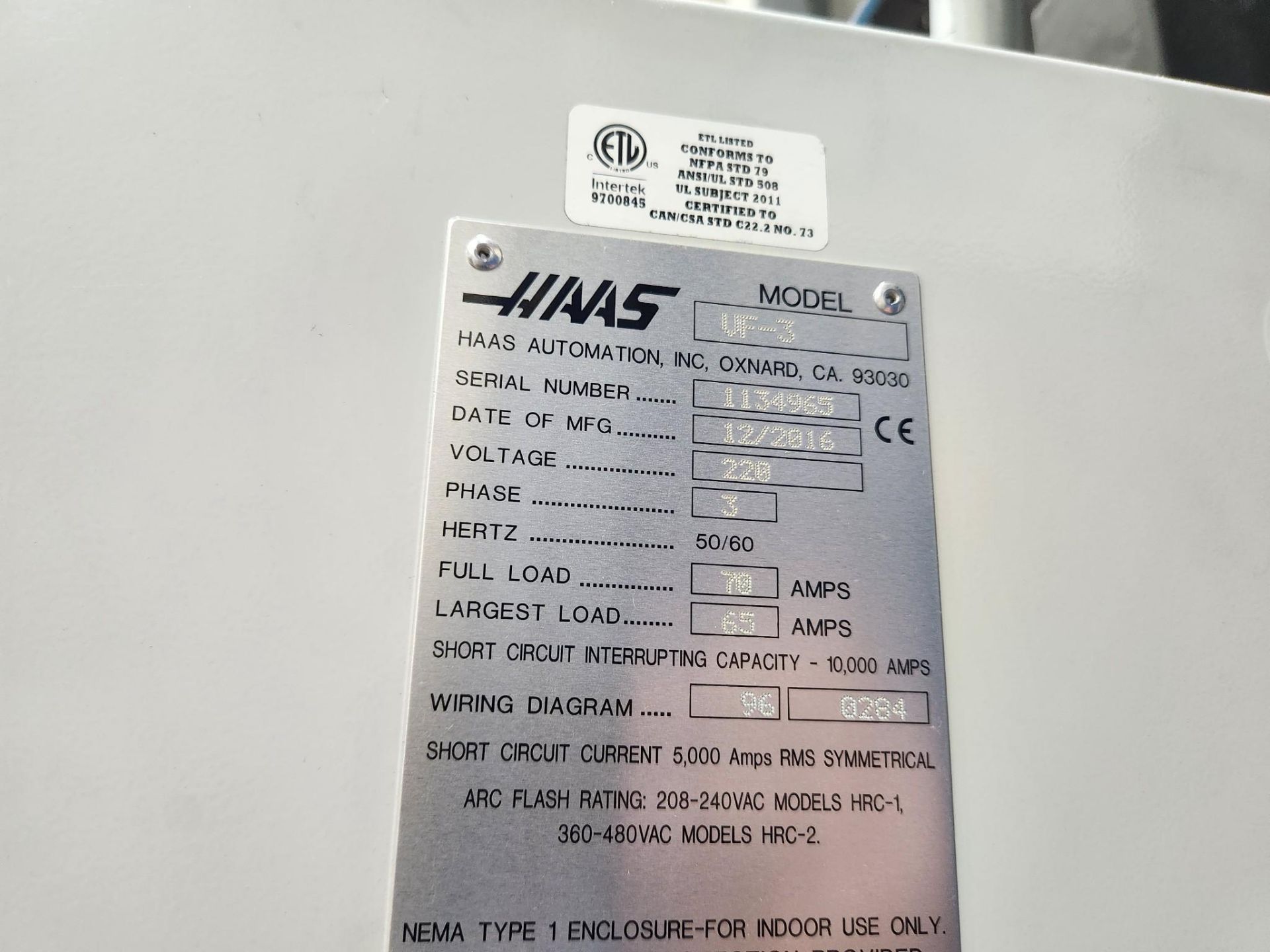 2016 HAAS VF-3 VMC - 40 ATC, WIPS, 30K RPM, CHIP AUGER, 4TH & 5TH AXIS READY - Image 18