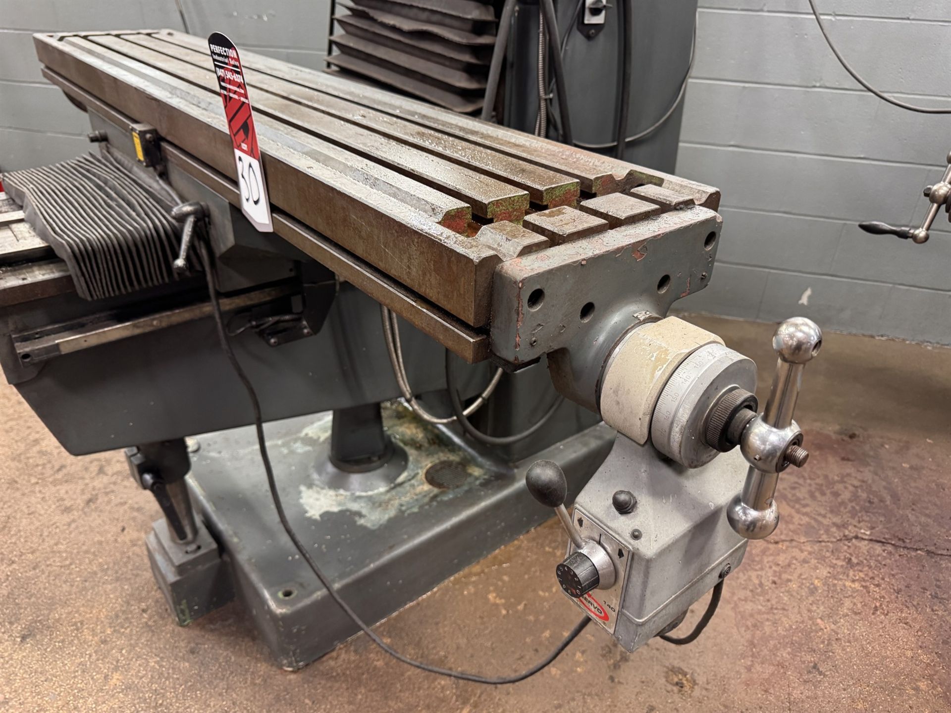 LAGUN 4 HP Milling Machine, s/n 44731, w/ 11” x 58” Power Feed Table, Sony Milman 2-Axis DRO - Image 3