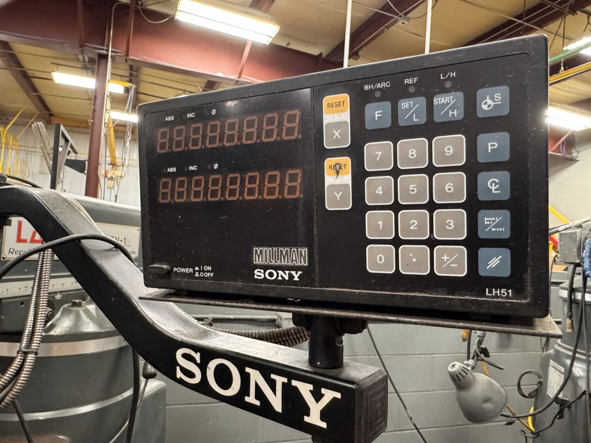 LAGUN FTV-1 3 HP Milling Machine, s/n 45754, w/ 10” x 44” Power Feed Table, Sony Millman 2-Axis DRO - Image 5