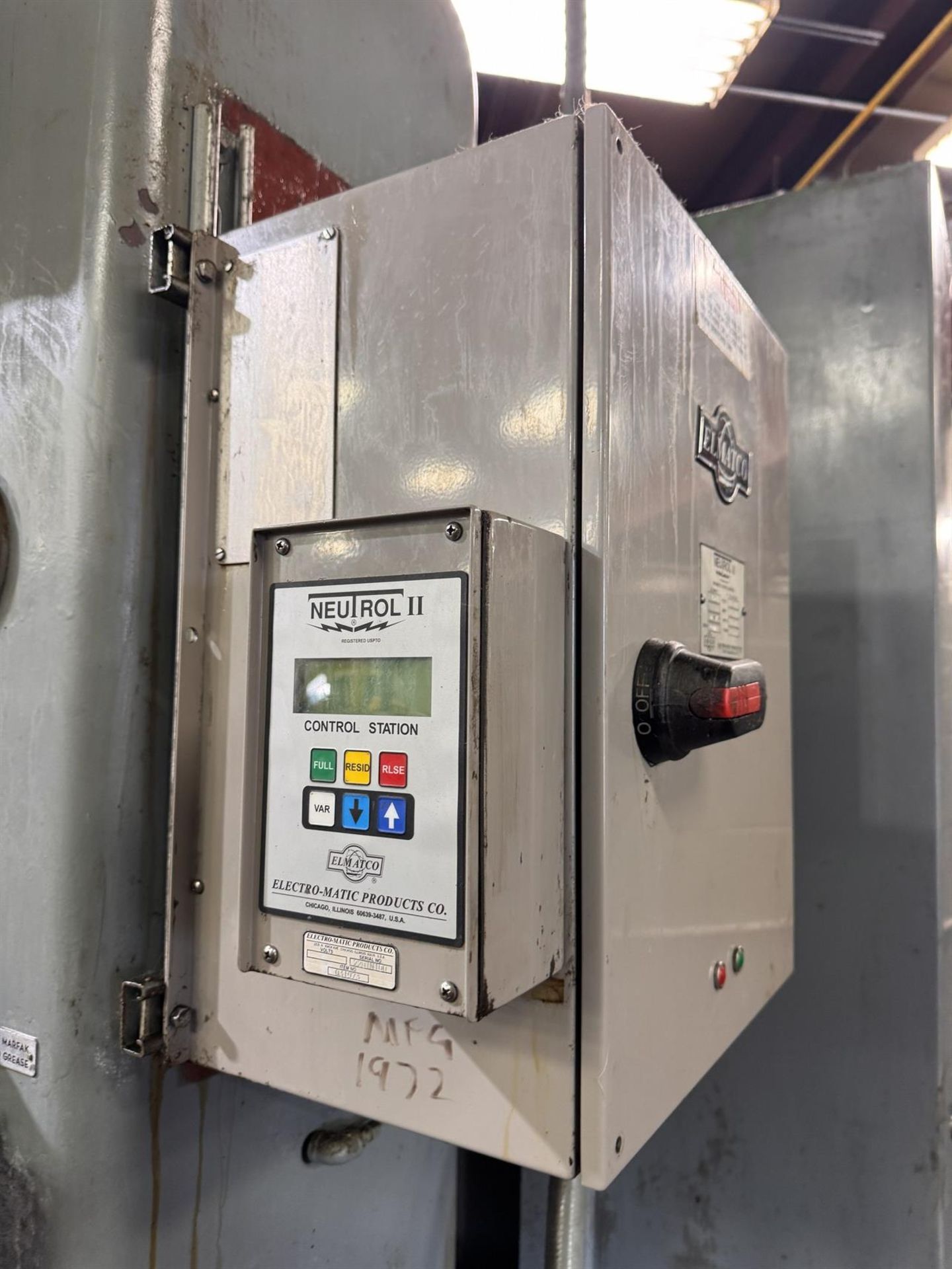 BLACHARD No. 22 Rotary Surface Grinder, s/n 13898, w/ 42” Magnetic Chuck, 48” Swing, 12” Max. Work - Image 5
