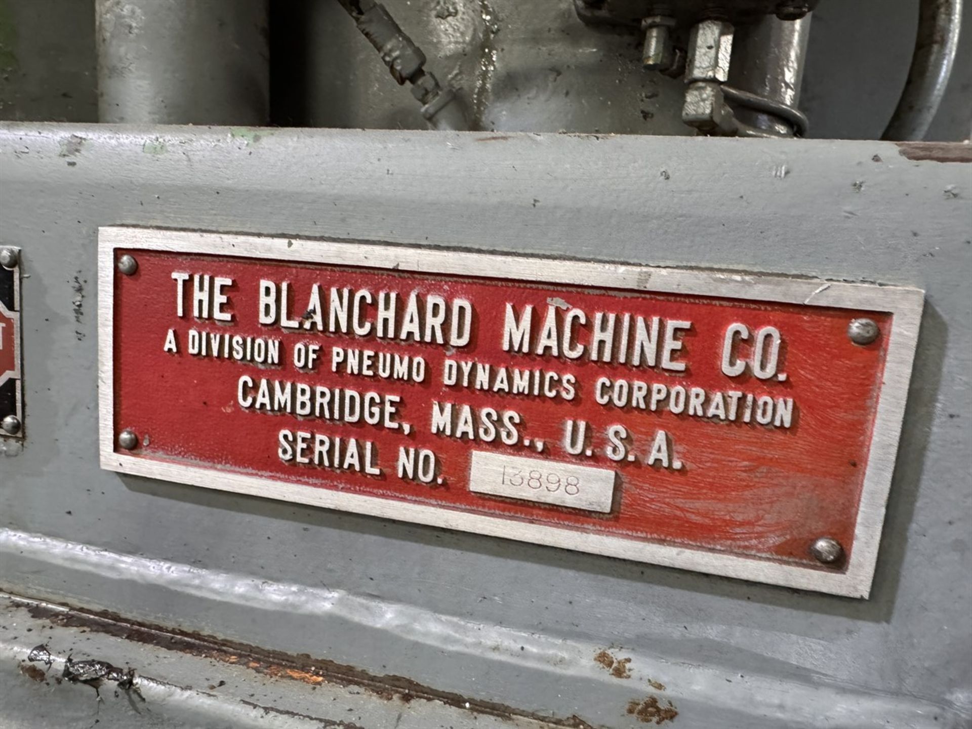 BLACHARD No. 22 Rotary Surface Grinder, s/n 13898, w/ 42” Magnetic Chuck, 48” Swing, 12” Max. Work - Image 8