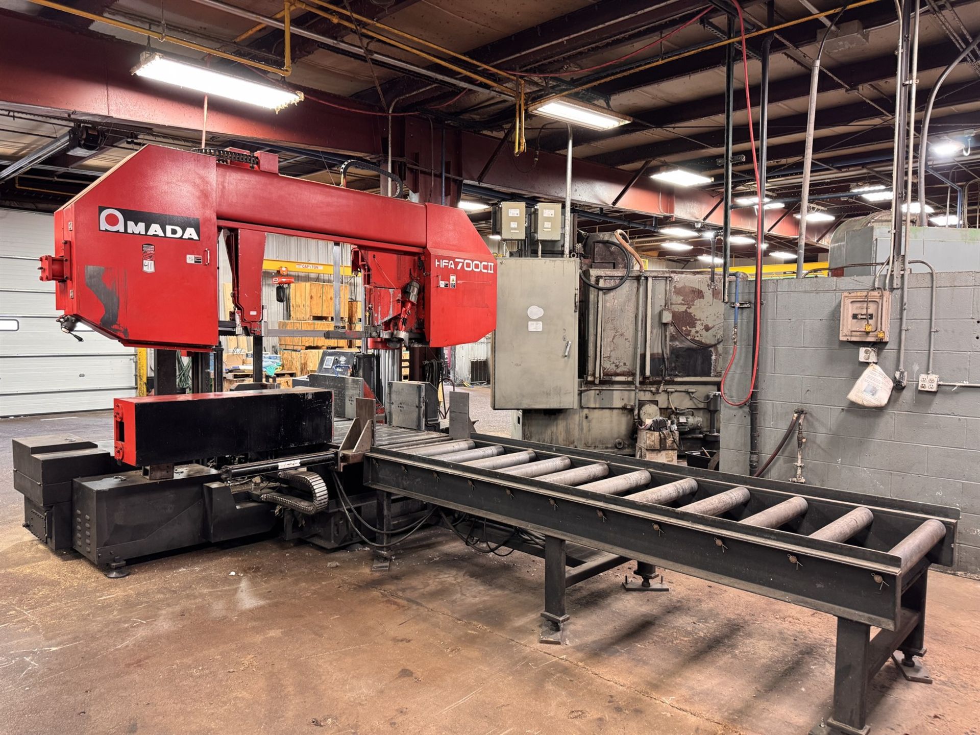 2017 AMADA HFA-700CII Post Style Horizontal Band Saw, s/n 70940142, 32” x 38” Capacity, 17,637 lb.