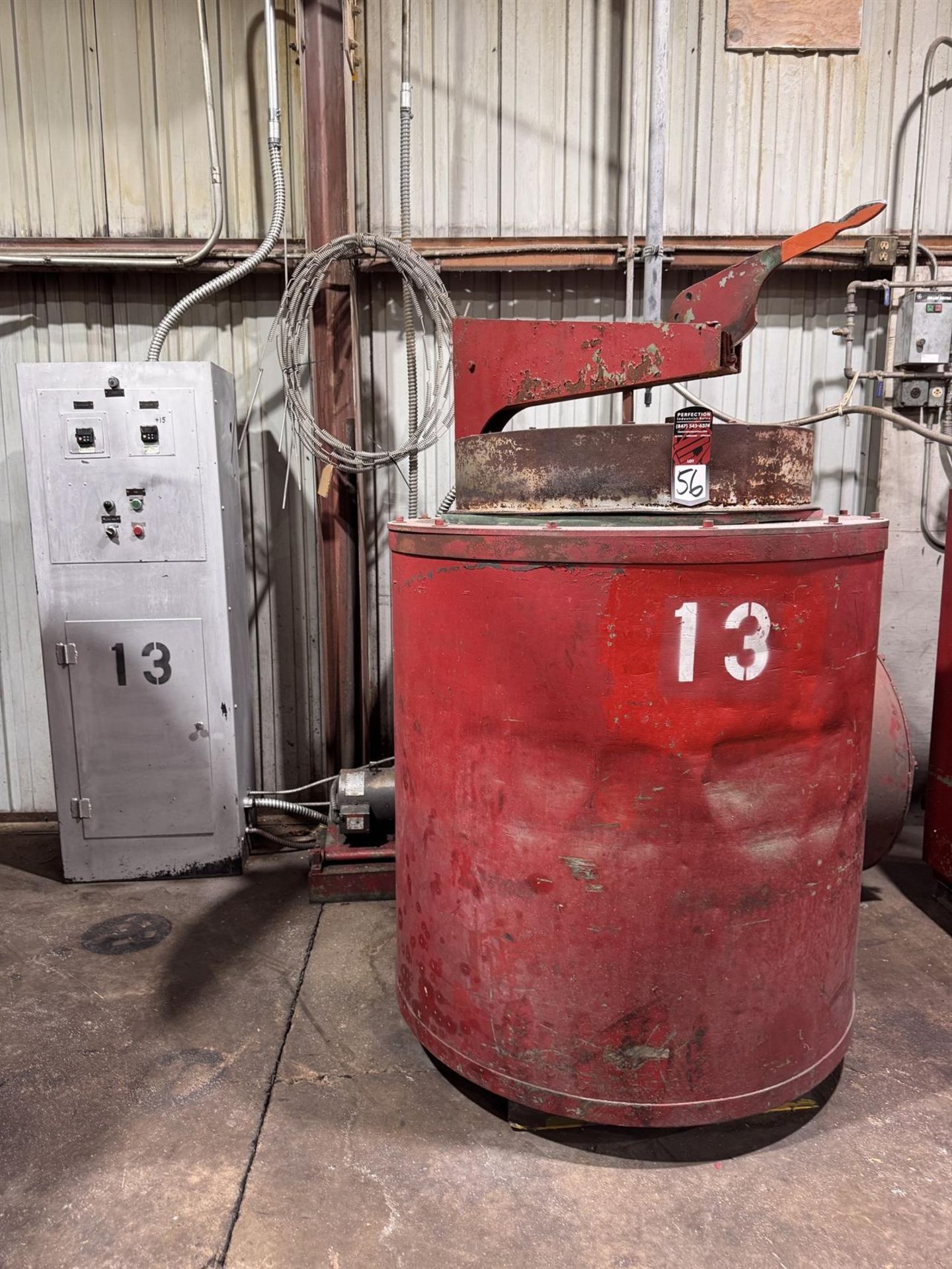 LINDBERG 2530-E12 Tempering Furnace, s/n 3348, 45 KW, 460V, 3PH, #13