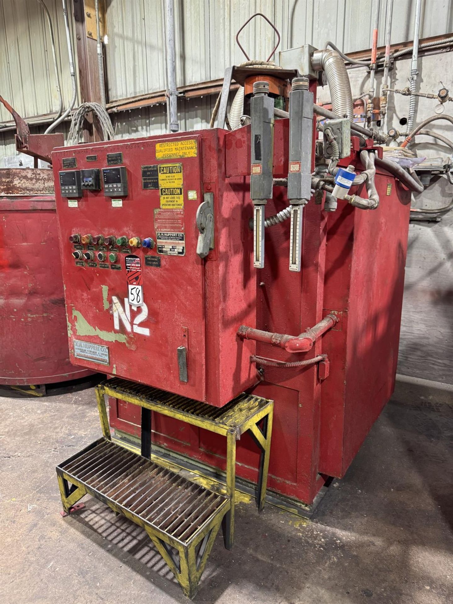 K.H. HUPPERT 2430 NITRIDER High Temp Nitride Furnace, s/n 189, 1200°F Max. Temperature, Style VP