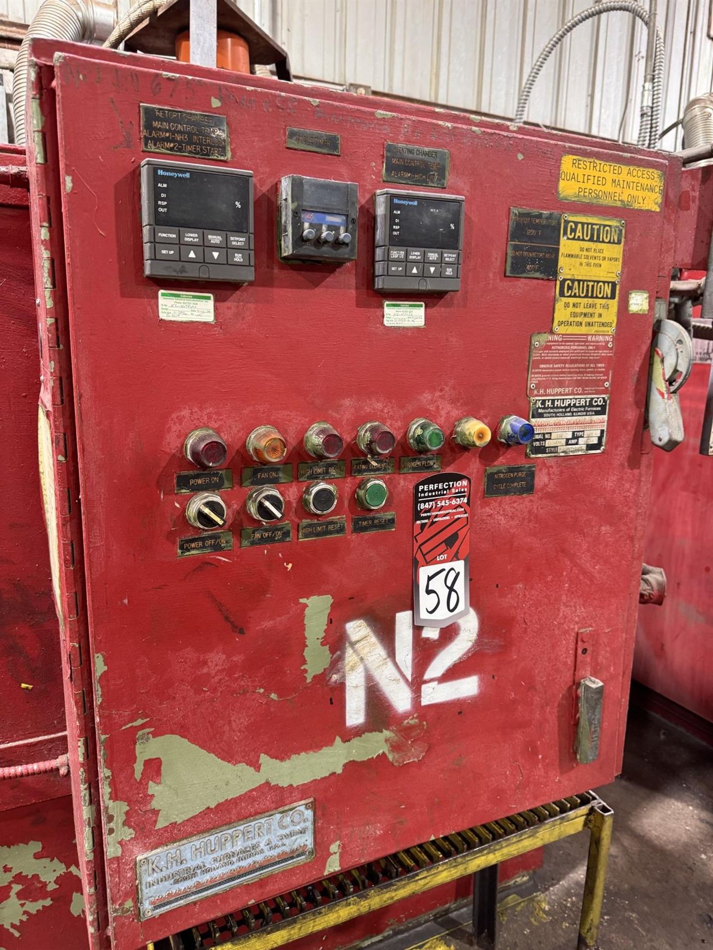 K.H. HUPPERT 2430 NITRIDER High Temp Nitride Furnace, s/n 189, 1200°F Max. Temperature, Style VP - Image 3